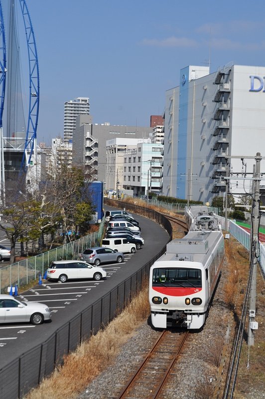 軌道検測車の走る風景