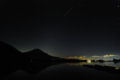 富士山に流れ星★＝＝＝