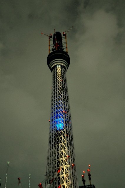 東京スカイツリー試験点灯2