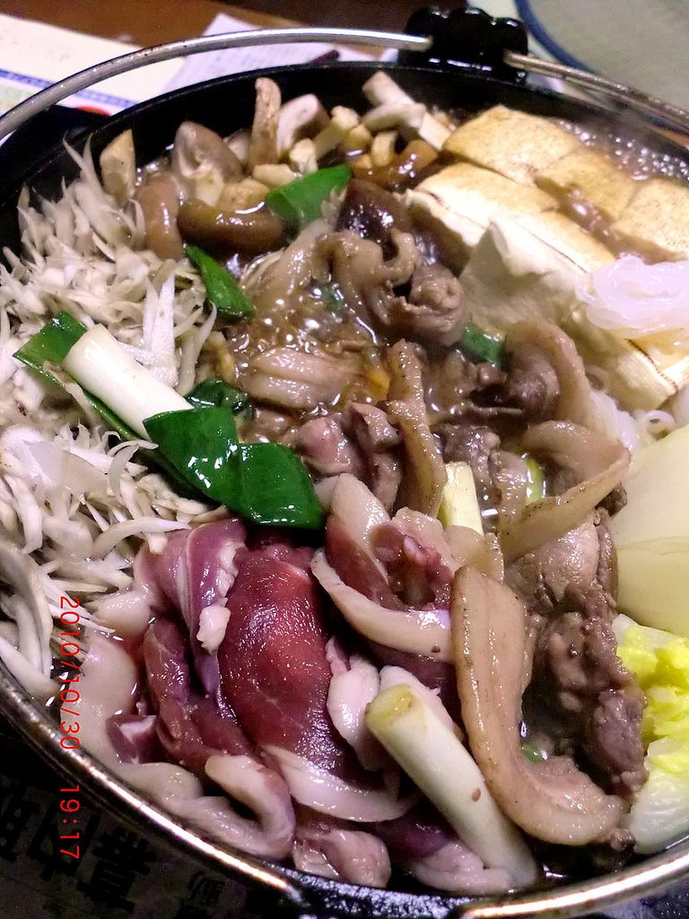 「金」仔猪のすき焼き