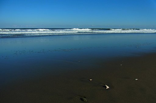 空と海辺のクラデーション
