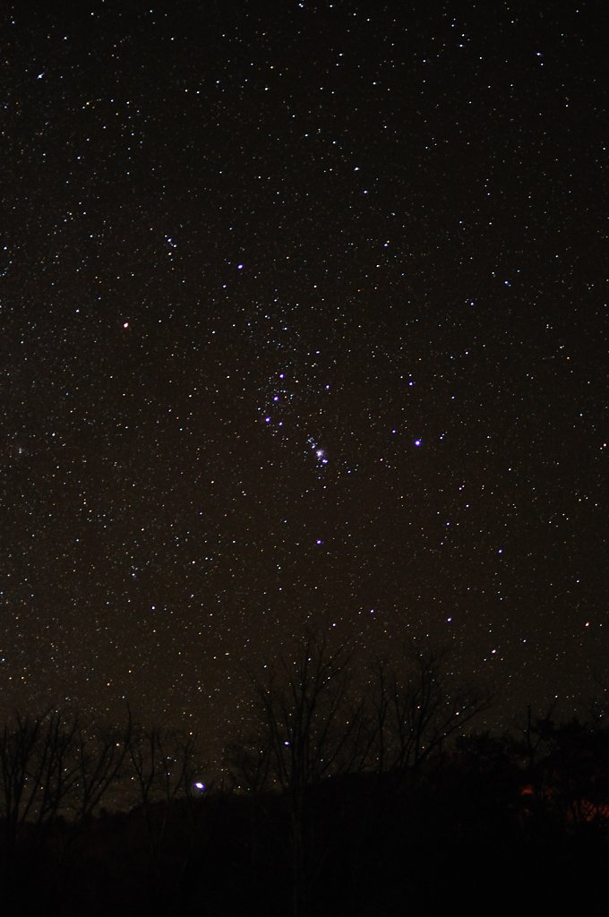 【絵のような】晩秋の星空