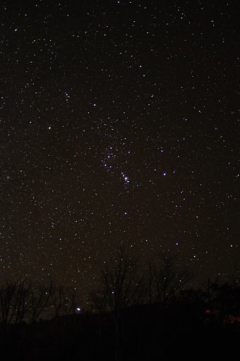 【絵のような】晩秋の星空