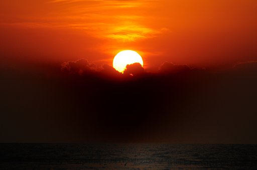 【絵のような】夕日