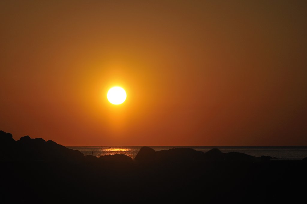 夕日