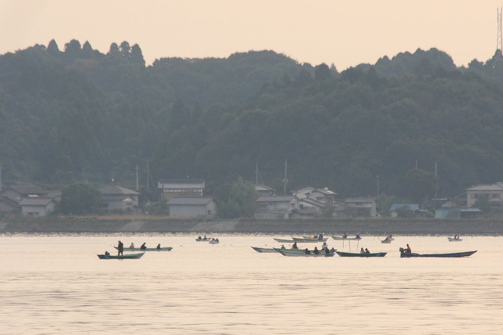 早朝の涸沼