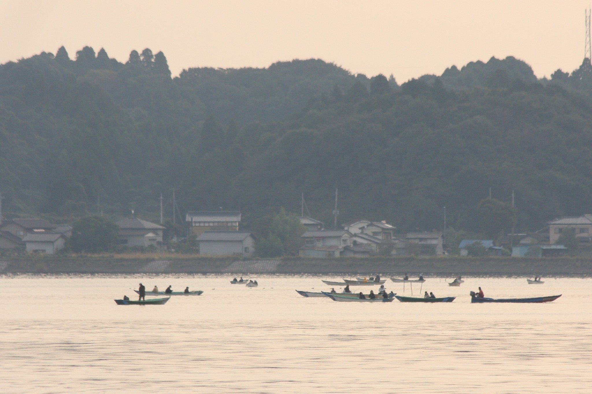 早朝の涸沼