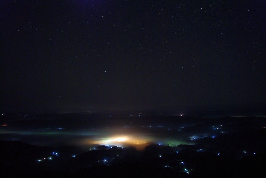 夜の雲海！