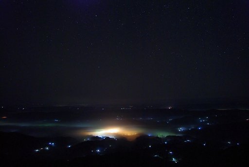 夜の雲海！