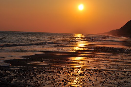 夕日