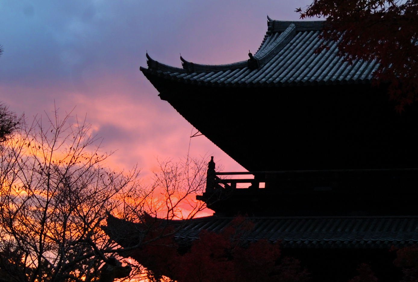 南禅寺の夕日
