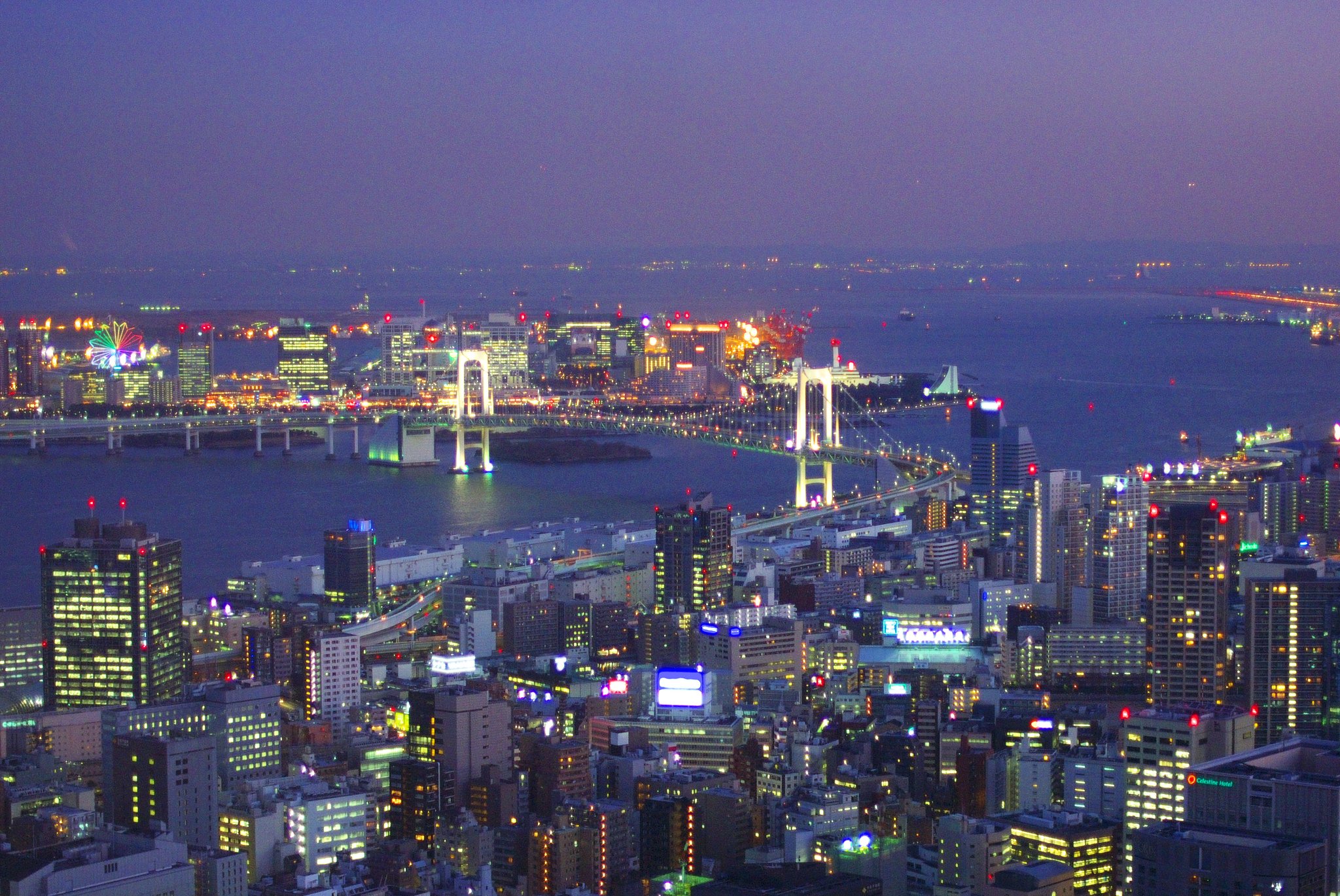 東京タワー特別展望台から