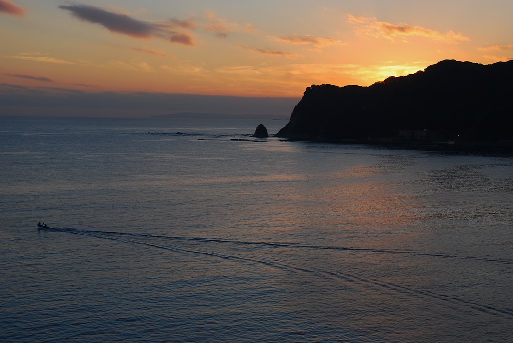 天津小湊の夕暮れ