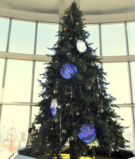 【Ｘ】 クリスマスツリーと東京タワー