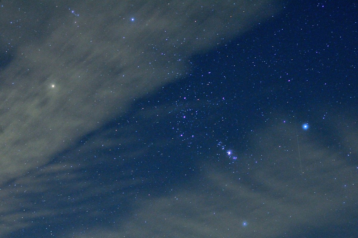 今夜のオリオン座