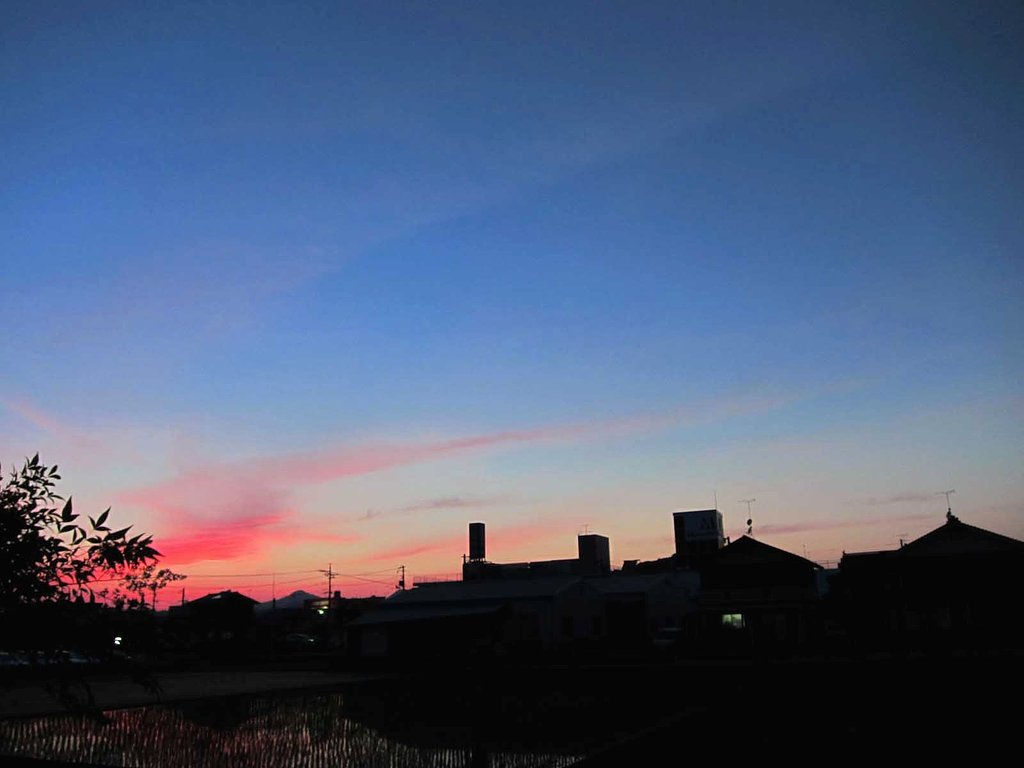 定点夕焼け