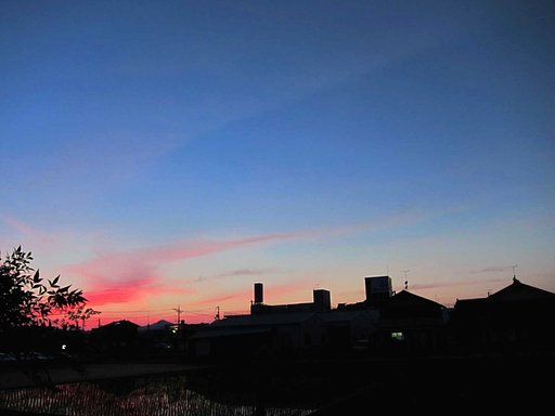 定点夕焼け