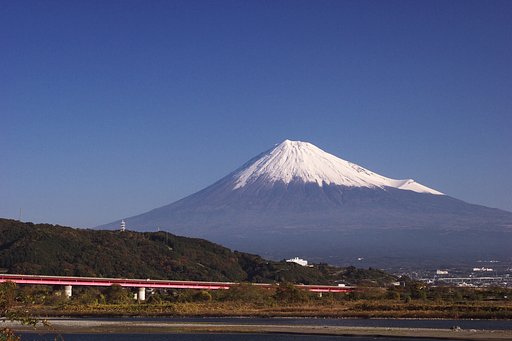 富士川SA付近より