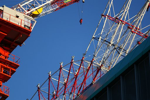 都市型観覧車・建設中