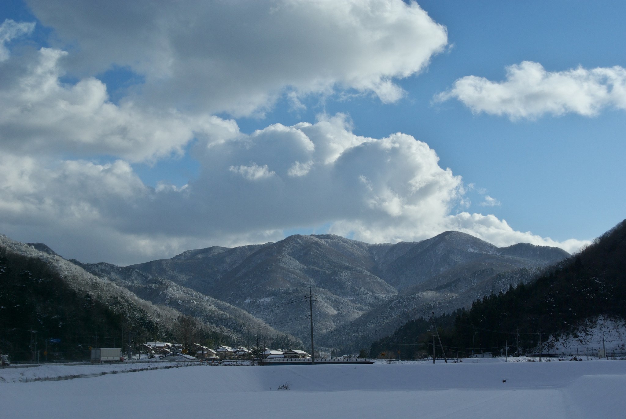 雪国の晴れ間