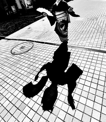 【モノクロ】　舞　う