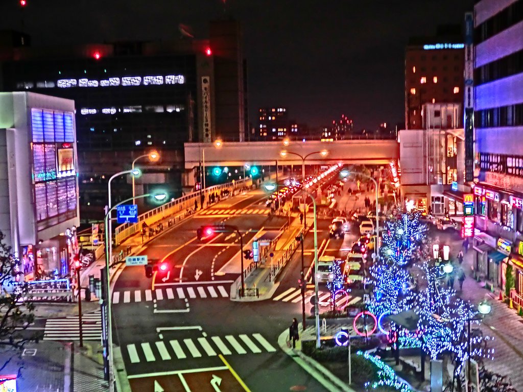 JR田端駅前 HDRアート
