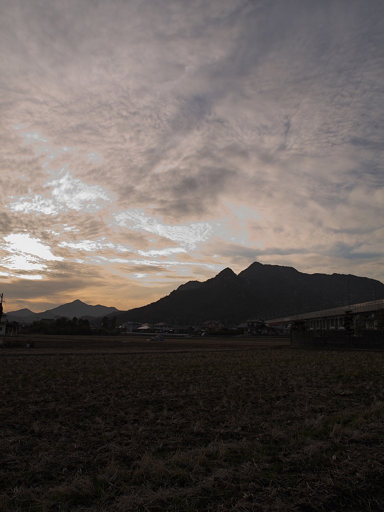 田舎の日暮れ
