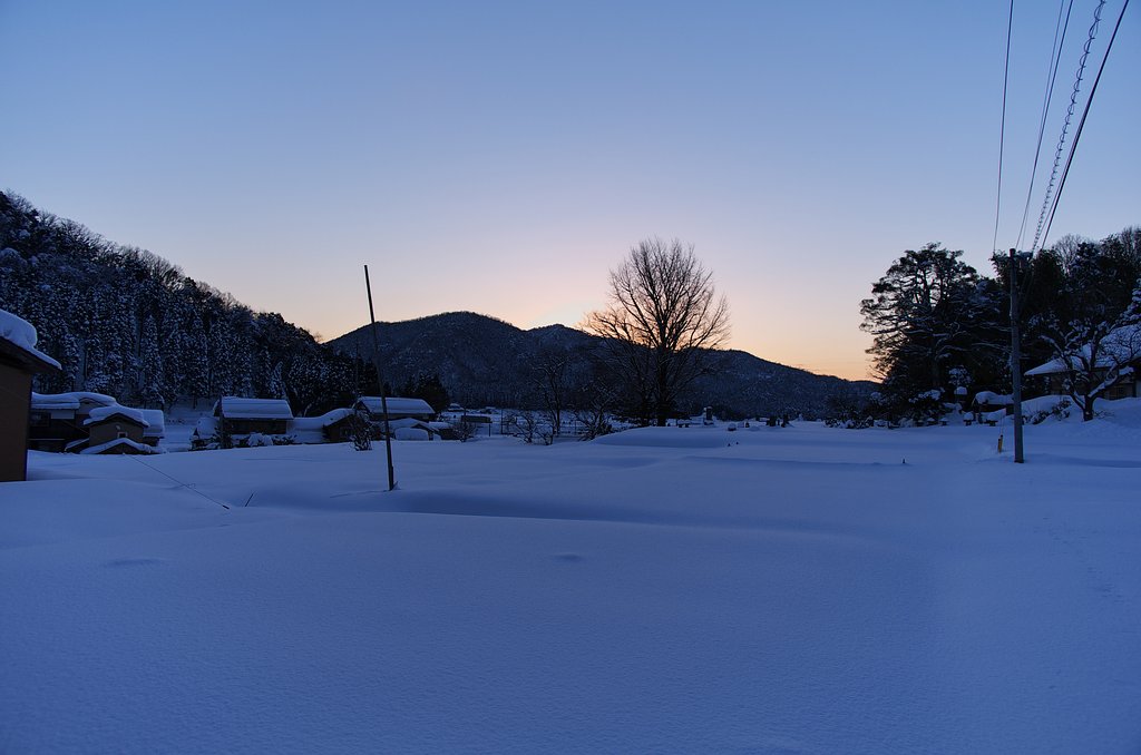 何十日ぶりの夕焼け