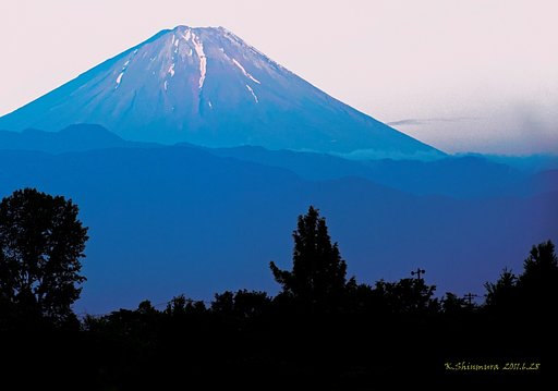 甲府・赤富士