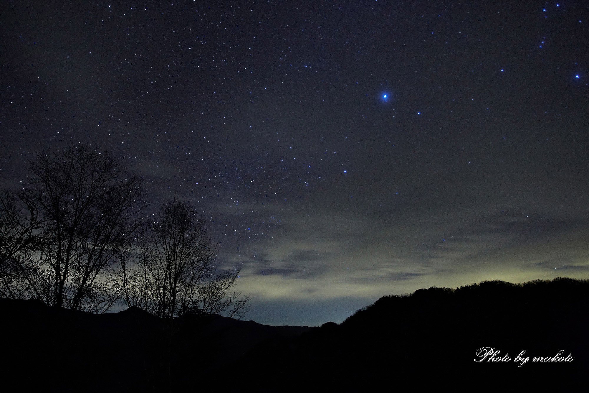 高原の夜