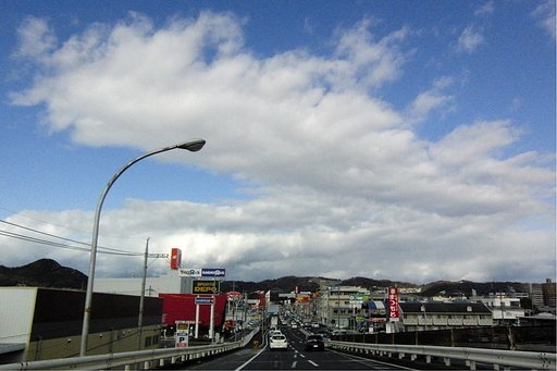 冬空は北に