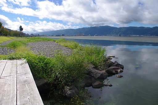【長】〜い　湖畔の散歩道