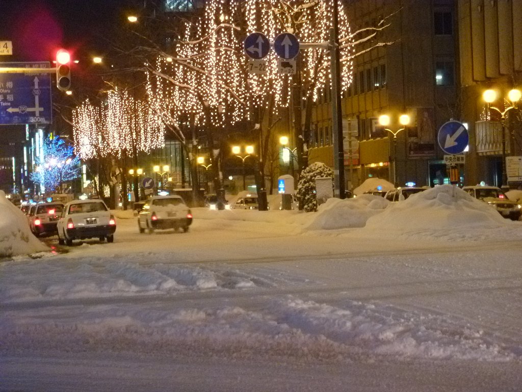 雪と灯り