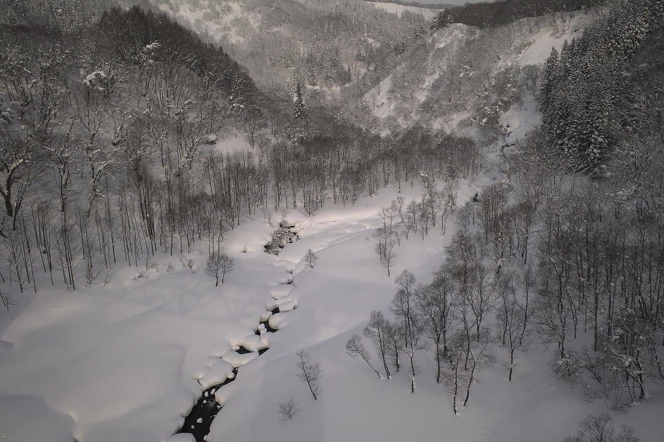 月山　雪景色