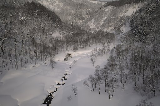 月山　雪景色
