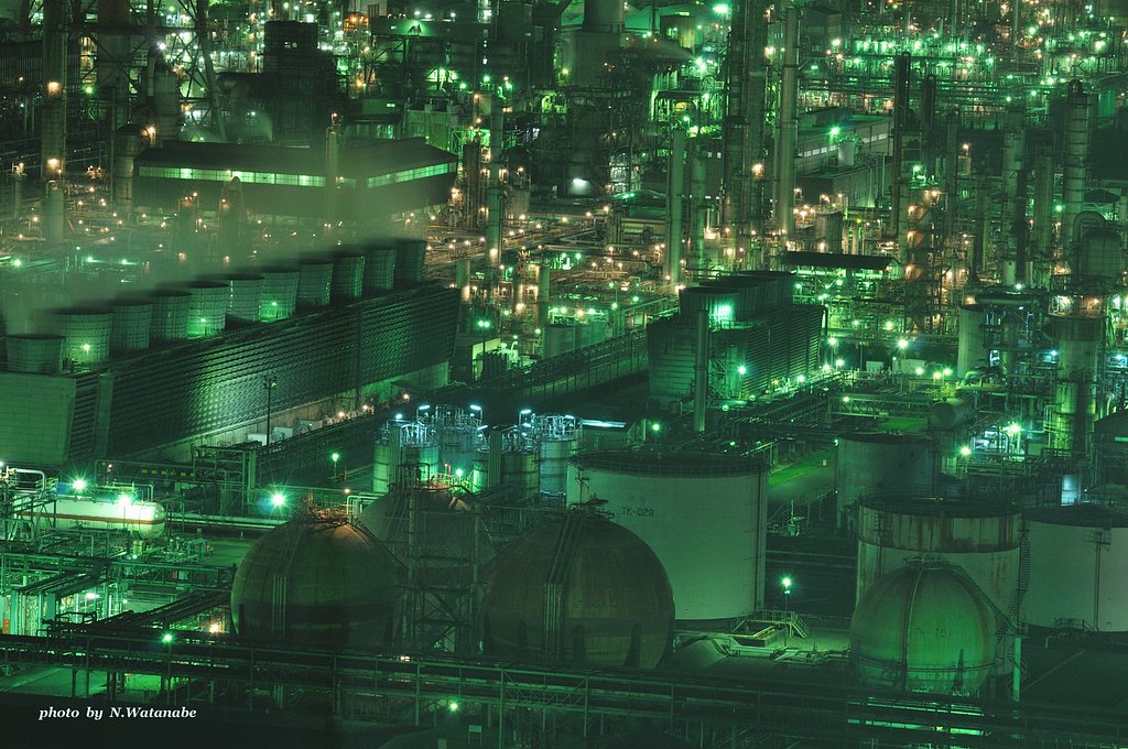 工場夜景・・・