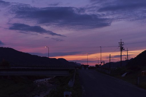 夕焼二体-2