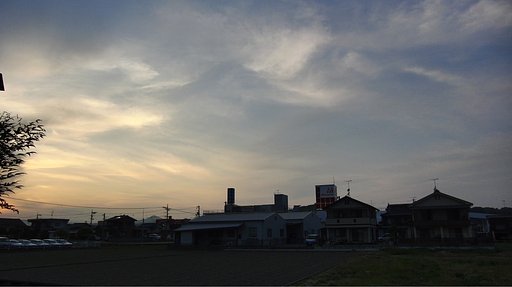 定点の夕