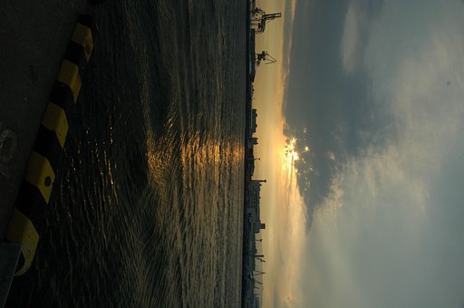 【○】夕陽　