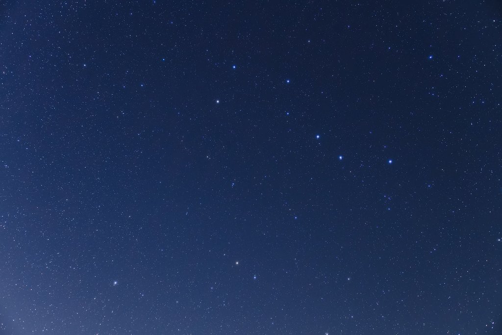 北斗七星と、北極星