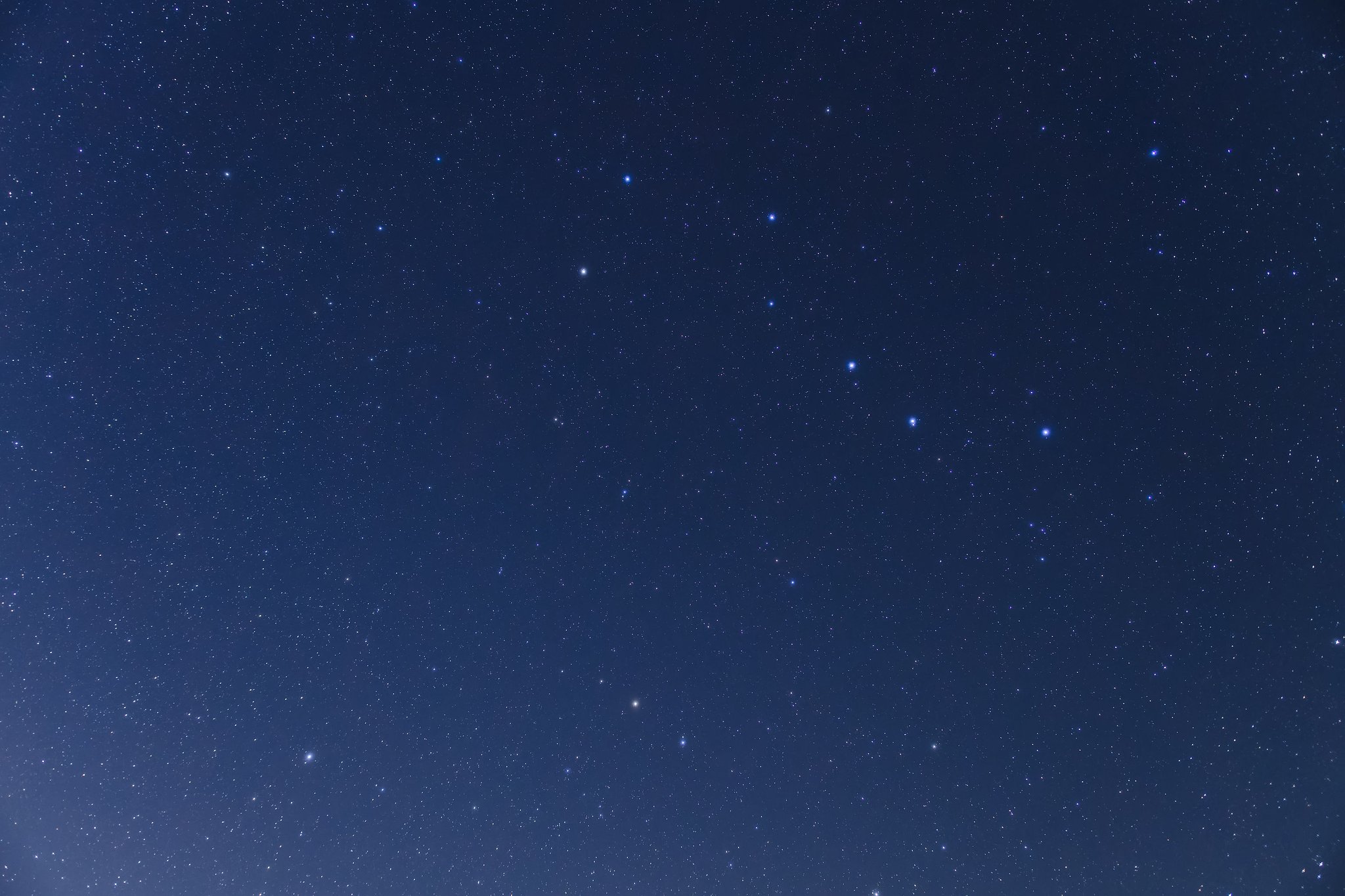 北斗七星と、北極星