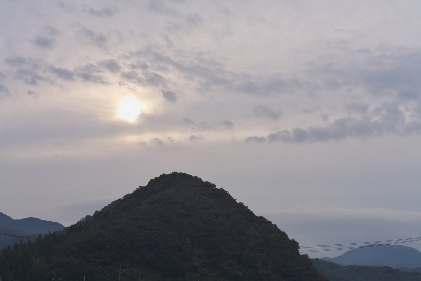 行もパッとしないお天気。
