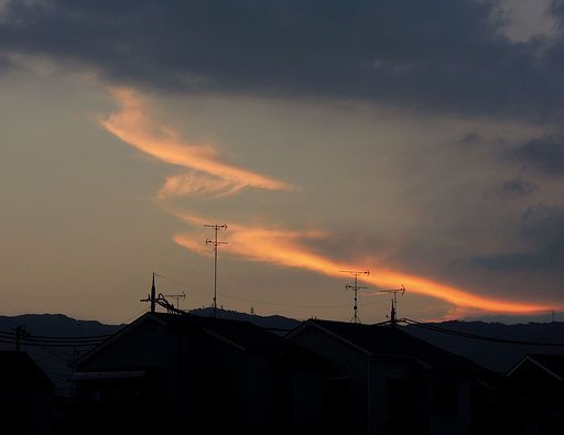 夕暮れ