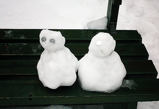 【睦】雪だるまの兄妹