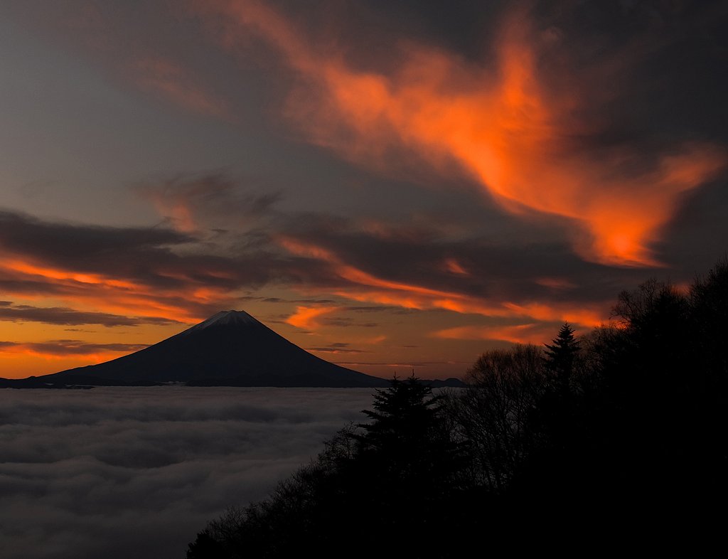 雲海の上