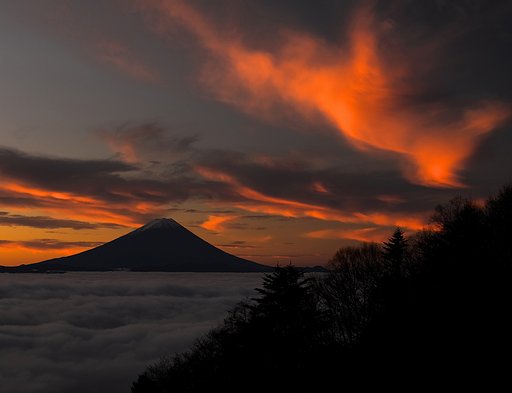 雲海の上