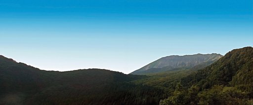 【質】　横に長い景色