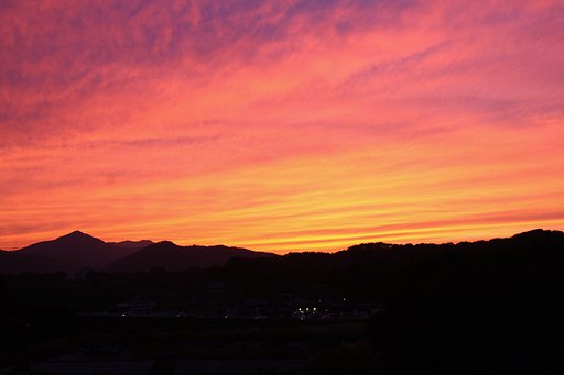 ３日目の夕焼け